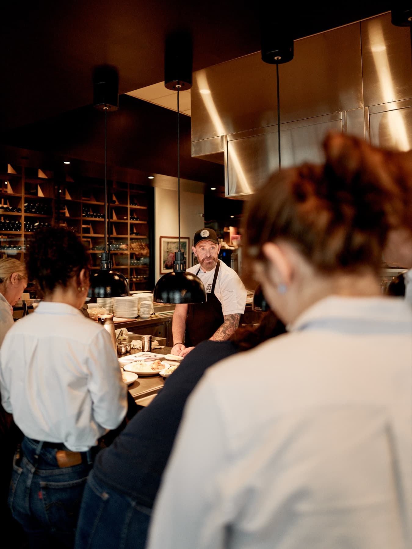 A plated wood-fired course for private dining